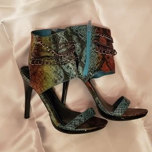 Multi-Color Sandal Heels